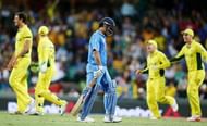 MS Dhoni trudges back to the pavilion